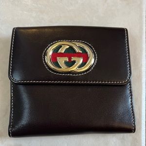 Gucci brown leather GG Wallet